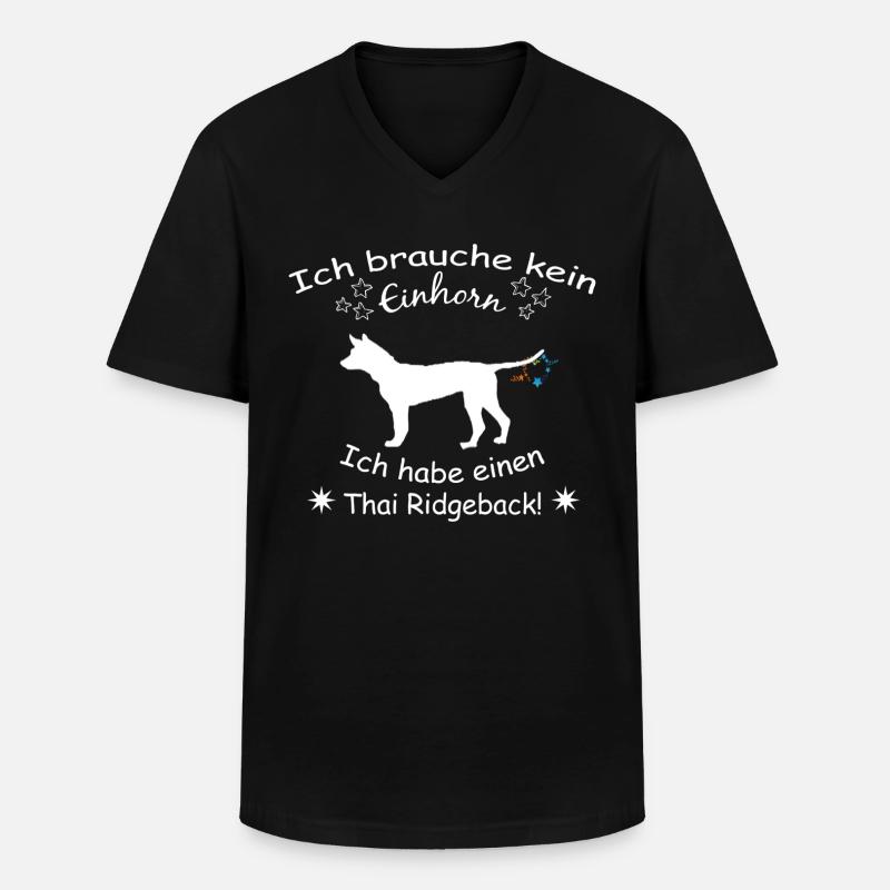 Thai Ridgeback -Thai Ridgeback - Männer-T-Shirt mit V-Ausschnitt - Schwarz