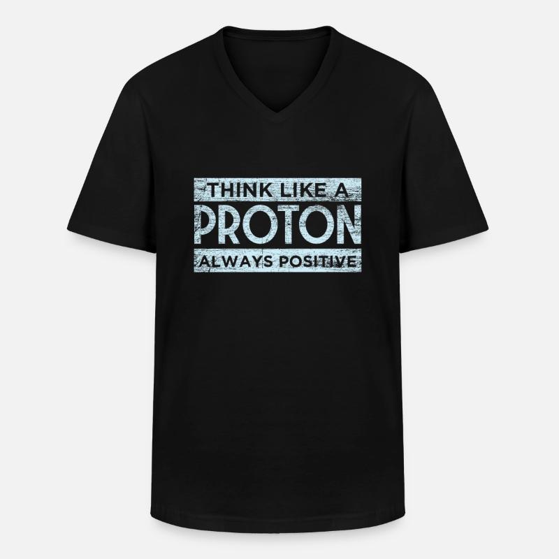 Physik - Männer-T-Shirt mit V-Ausschnitt - Schwarz