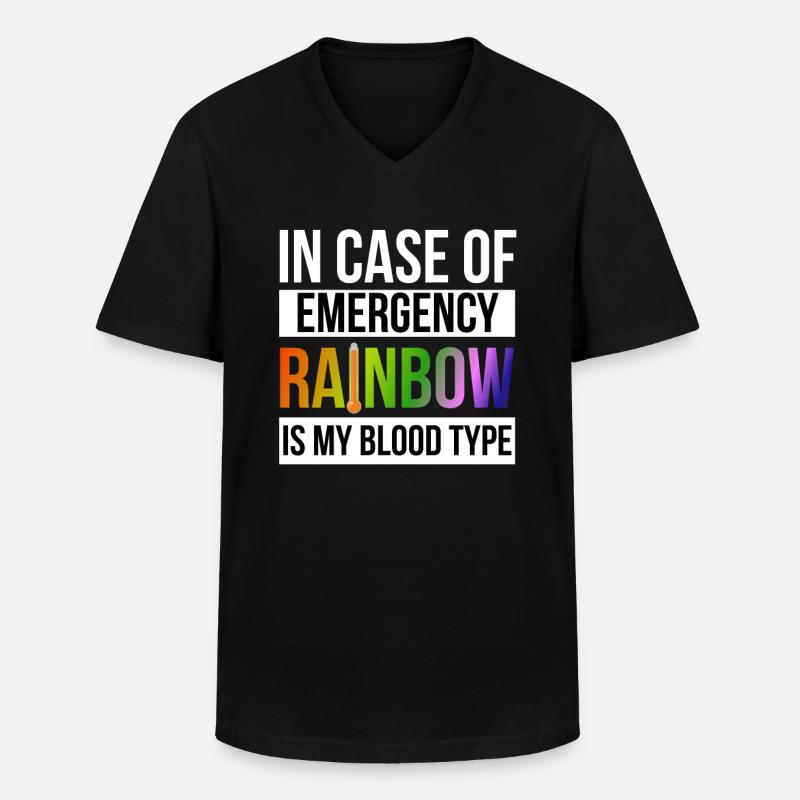 Pride Month - Männer-T-Shirt mit V-Ausschnitt - Schwarz