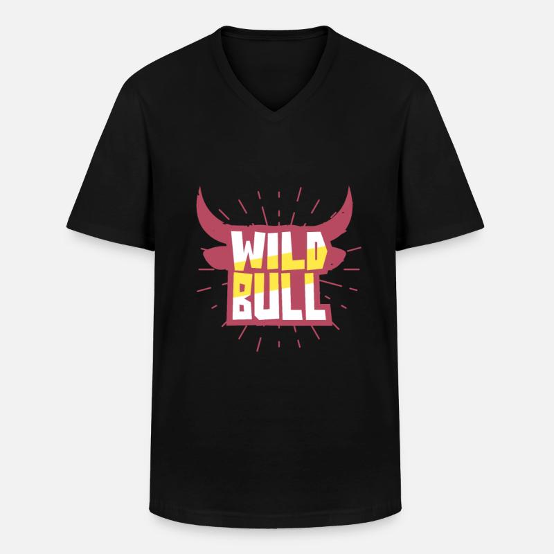 Bulle - Männer-T-Shirt mit V-Ausschnitt - Schwarz
