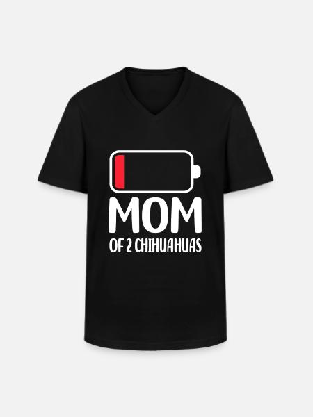 Chihuahua - Men's V-Neck T-Shirt - black