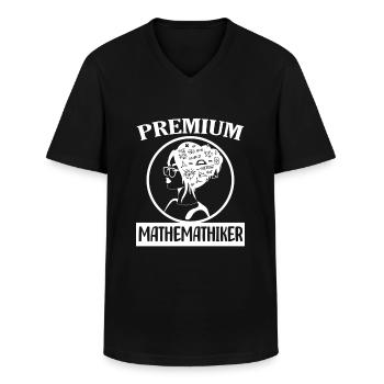 Mathematik - Männer-T-Shirt mit V-Ausschnitt - Schwarz - Vorne - AI Model Male 178 dark (178cm)