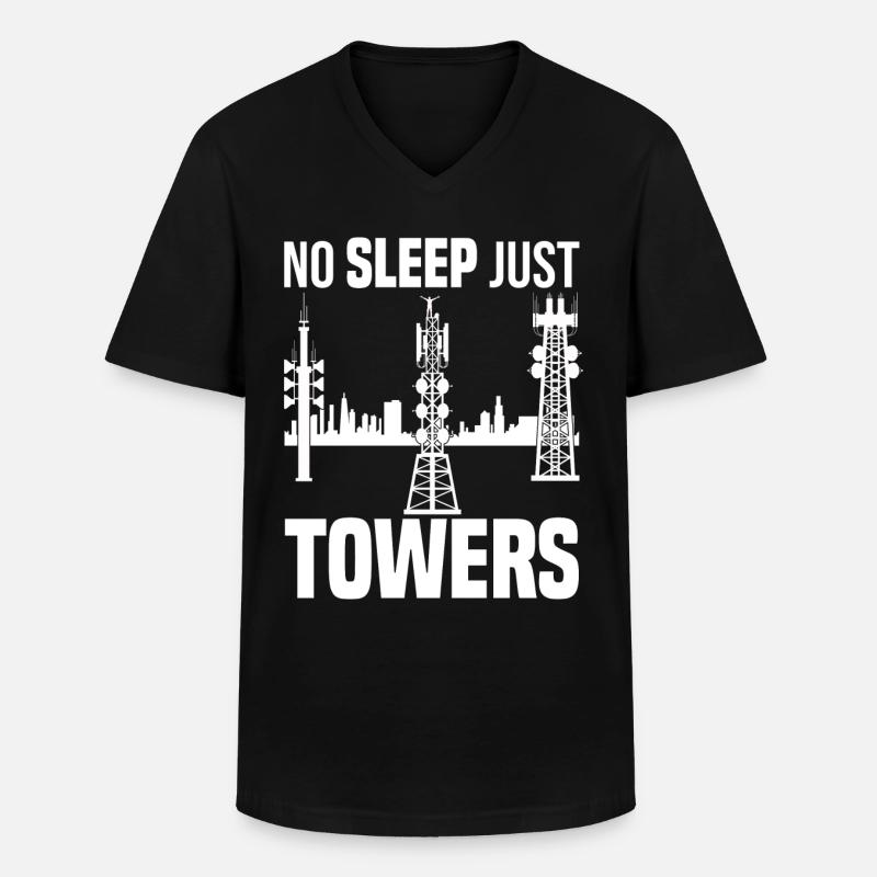 Industrieklettern | Industriekletterer Geschenk - Männer-T-Shirt mit V-Ausschnitt - Schwarz