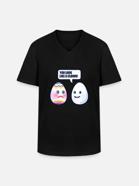 Easter Easter egg - Men's V-Neck T-Shirt - black