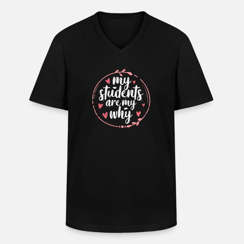 Lehrerin - Männer-T-Shirt mit V-Ausschnitt - Schwarz