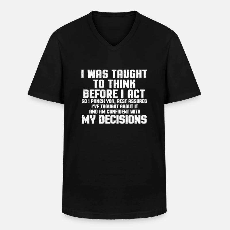 Sarcasm Funny Sarcastic Gift - Men's V-Neck T-Shirt - black