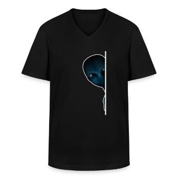 Alien - Männer-T-Shirt mit V-Ausschnitt - Schwarz - Vorne - AI Model Male 178 dark (178cm)