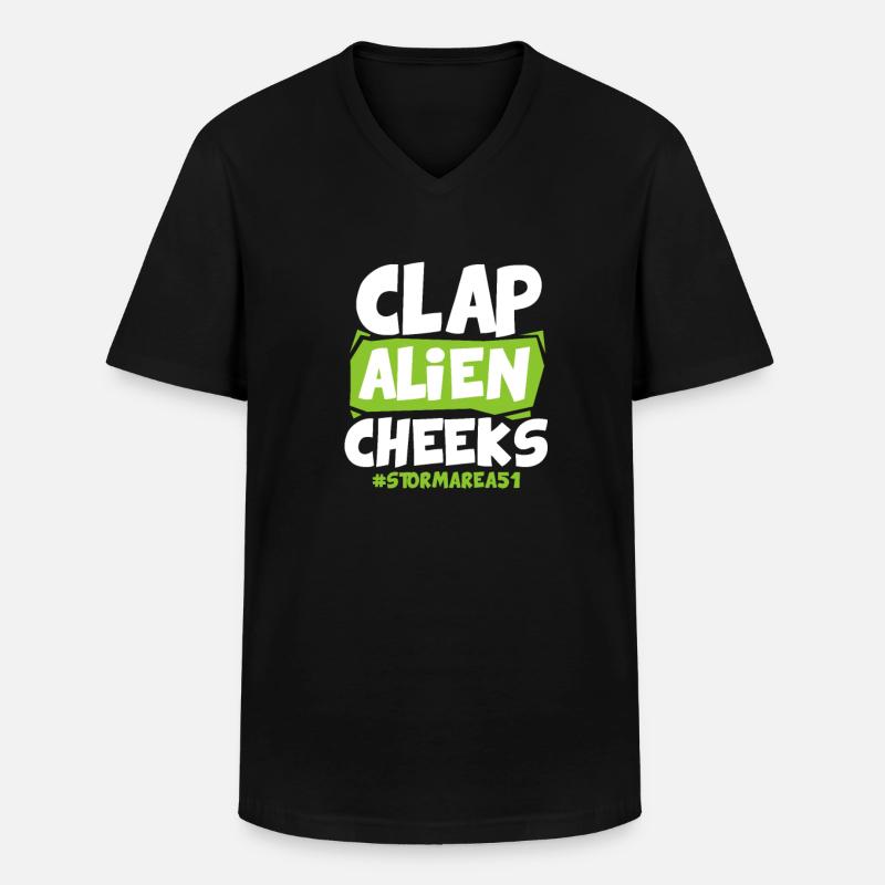 Storm Area 51 - Männer-T-Shirt mit V-Ausschnitt - Schwarz