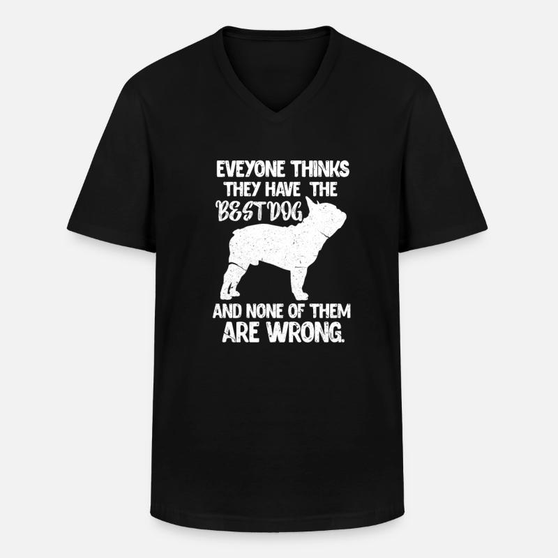 Hundeschule - Männer-T-Shirt mit V-Ausschnitt - Schwarz