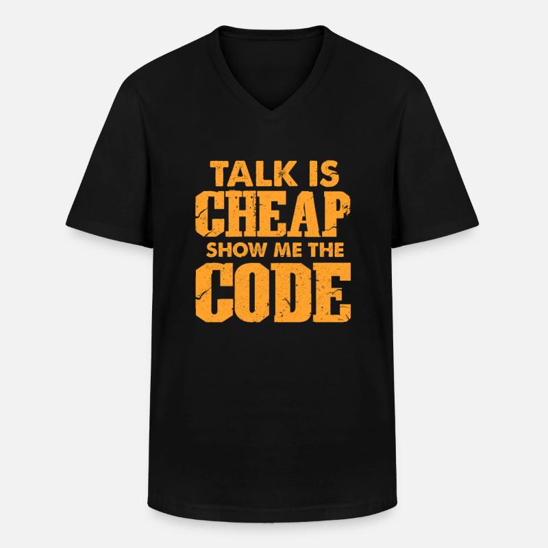 Programmierer - Männer-T-Shirt mit V-Ausschnitt - Schwarz