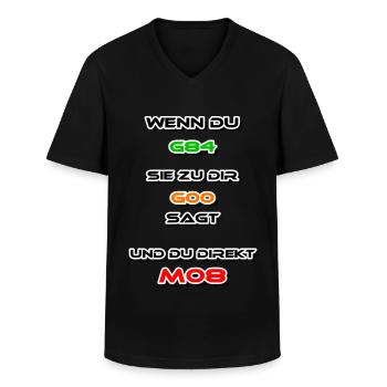 Zerspanungsmechaniker - Männer-T-Shirt mit V-Ausschnitt - Schwarz - Vorne - AI Model Male 178 dark (178cm)