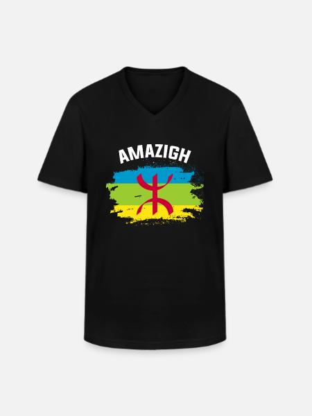 Amazigh - Men's V-Neck T-Shirt - black
