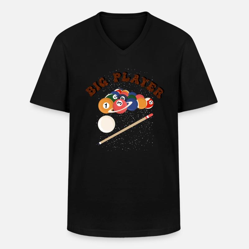 Ein Billard Spieler! - Männer-T-Shirt mit V-Ausschnitt - Schwarz