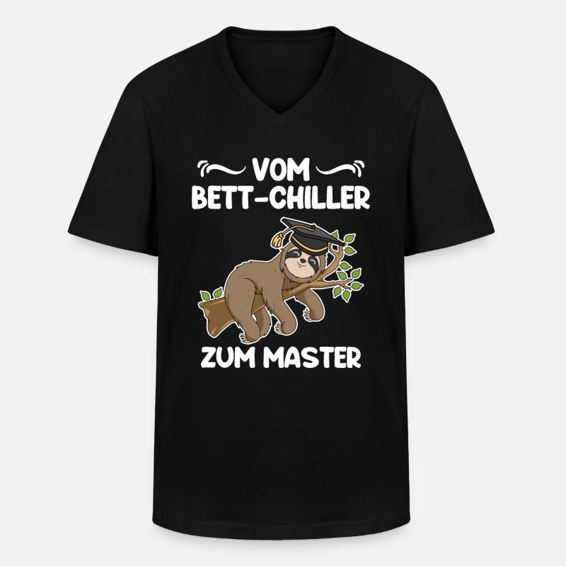Master 2023 - Männer-T-Shirt mit V-Ausschnitt - Schwarz