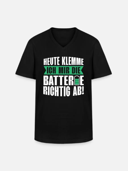 Var1 - Männer-T-Shirt mit V-Ausschnitt - Schwarz