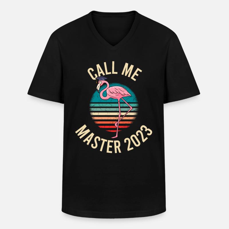Master 2023 Master - T-shirt col V Homme - noir