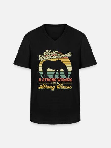 Clydesdale - Männer-T-Shirt mit V-Ausschnitt - Schwarz