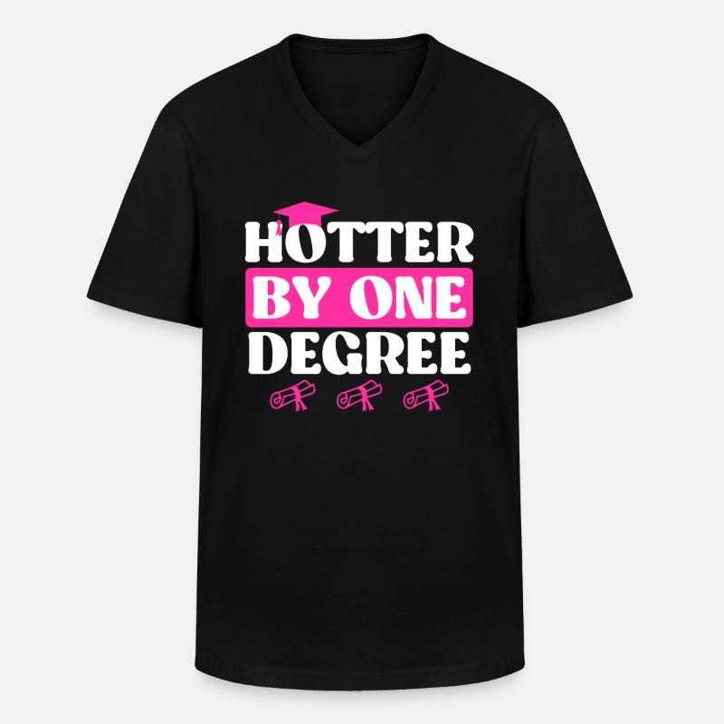 Un Bachelor chaud Master - T-shirt col V Homme - noir