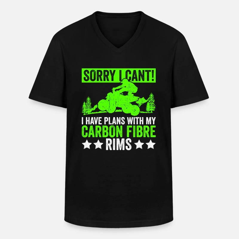 Quadfahrer Quad - Männer-T-Shirt mit V-Ausschnitt - Schwarz