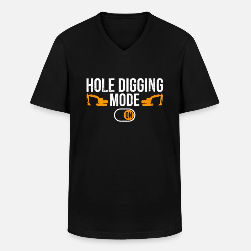 Baggerbagger Baggerfahrern Bagger - Men's V-Neck T-Shirt - black
