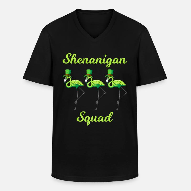 Shenanigans Squad St Patrick’s Day - Männer-T-Shirt mit V-Ausschnitt - Schwarz