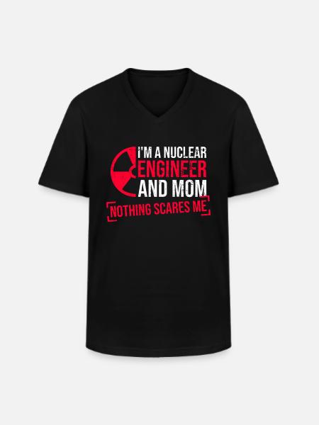 Kernkraftwerk Und Kernenergie Mutter - Men's V-Neck T-Shirt - black