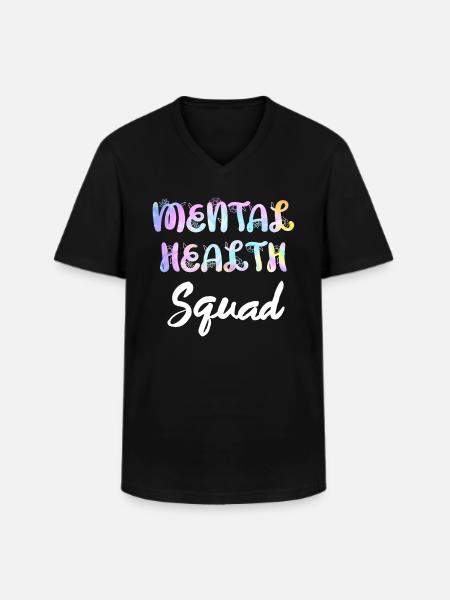 Diversiteit in bewustzijn van geestelijke gezondheid - Klassiek mannen T-shirt met V-hals - zwart