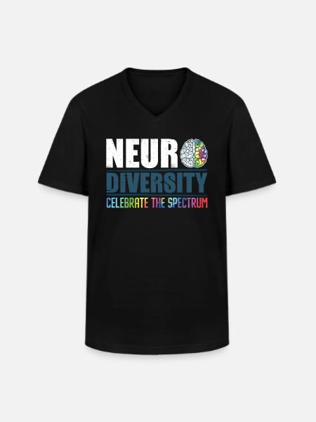 Autistic Consciousness Autism Diversity - Men's V-Neck T-Shirt - black