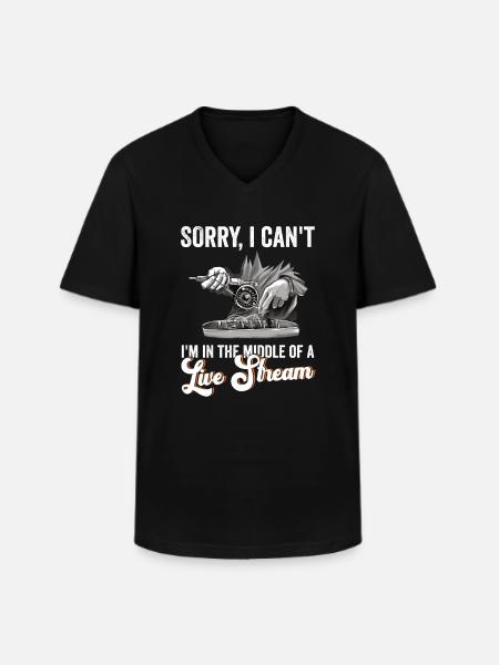 Fliegenfischer-design Für Bachforelle - Men's V-Neck T-Shirt - black