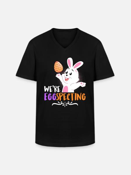 Egg-Specting Osterhasen Ostereier Ostern - Männer-T-Shirt mit V-Ausschnitt - Schwarz