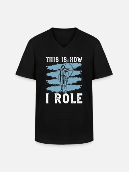 Rpg-rollenspiele Und Larping - Men's V-Neck T-Shirt - black