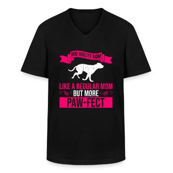 Dog Agility Mom Design Für Hunde-agility-training - Männer-T-Shirt mit V-Ausschnitt - Schwarz - Vorne - AI Model Male 178 dark (178cm)