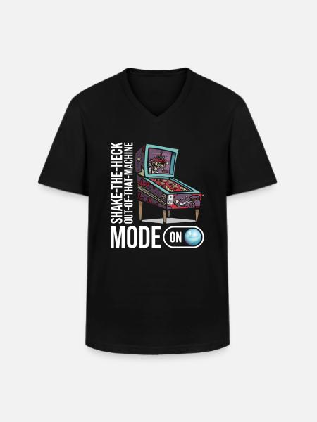 Spiel-flipping-machine-design Für - Men's V-Neck T-Shirt - black