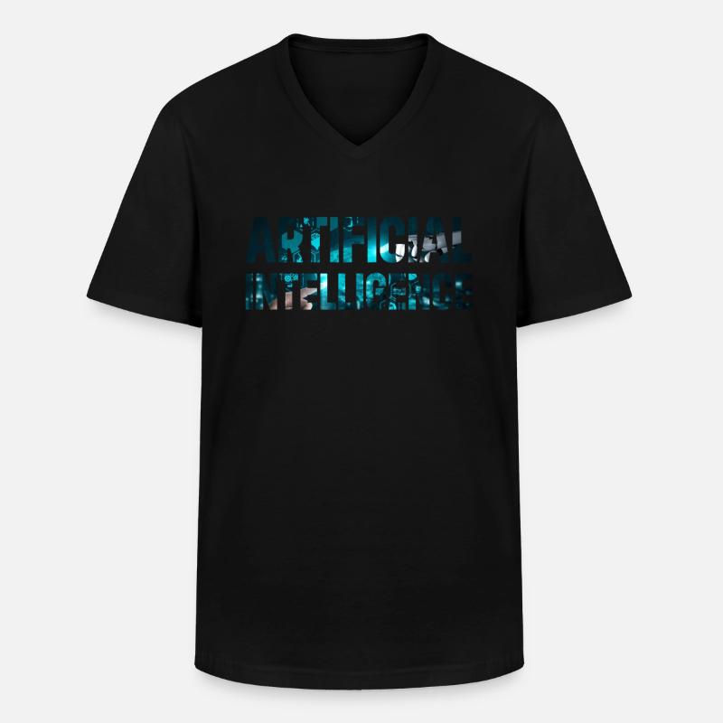 Ai Artificial Intelligence - Männer-T-Shirt mit V-Ausschnitt - Schwarz