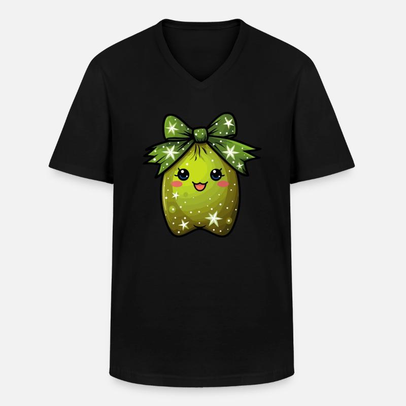 Bezaubernde Kiwi -Träume - Männer-T-Shirt mit V-Ausschnitt - Schwarz