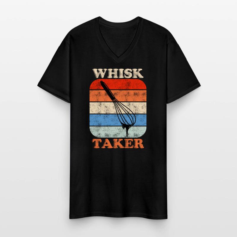 Bakery Whisk Taker Baking Lover Baking Dough Men's V-Neck T-Shirt