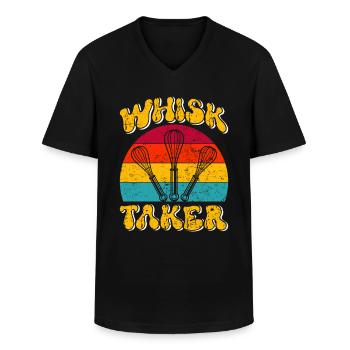 Bäcker Whisk Taker Backliebhaber Backen Teig - Männer-T-Shirt mit V-Ausschnitt - Schwarz - Vorne - AI Model Male 178 dark (178cm)