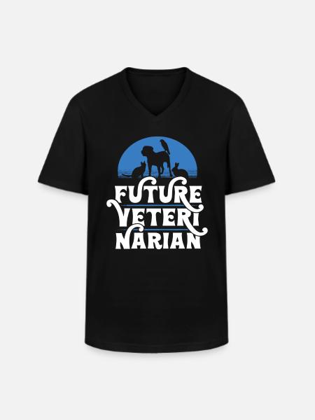 Future Veterinarian - Men's V-Neck T-Shirt - black