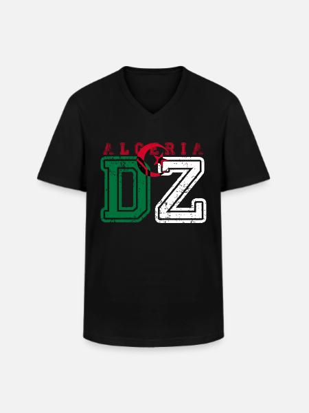 DZ - T-shirt col V Homme - noir