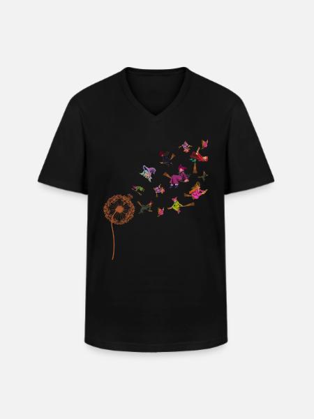 Witches Gift Creepy Dandelion Halloween - Men's V-Neck T-Shirt - black