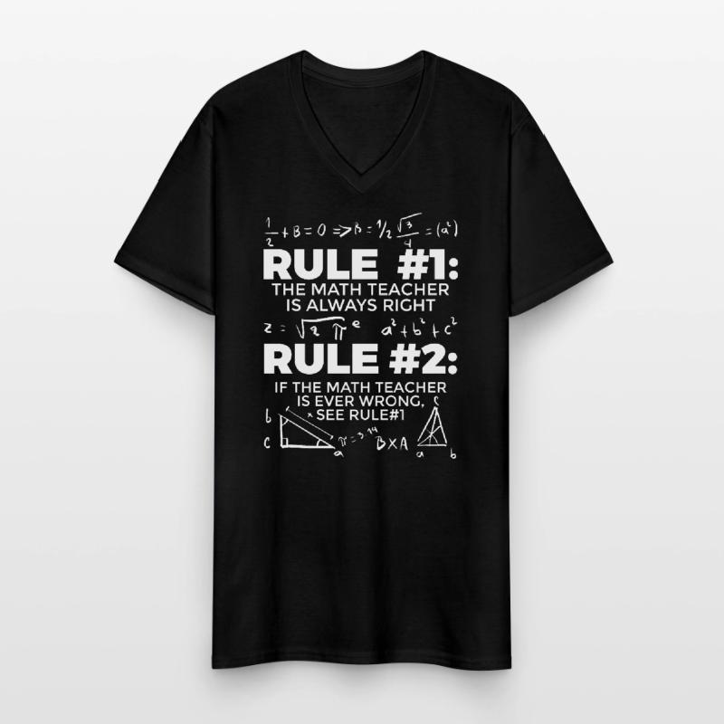 Math teacher math teacher gift idea Men's V-Neck T-Shirt