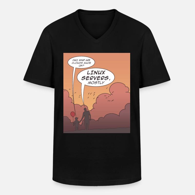 Funny coding programming languages design - Men's V-Neck T-Shirt - black