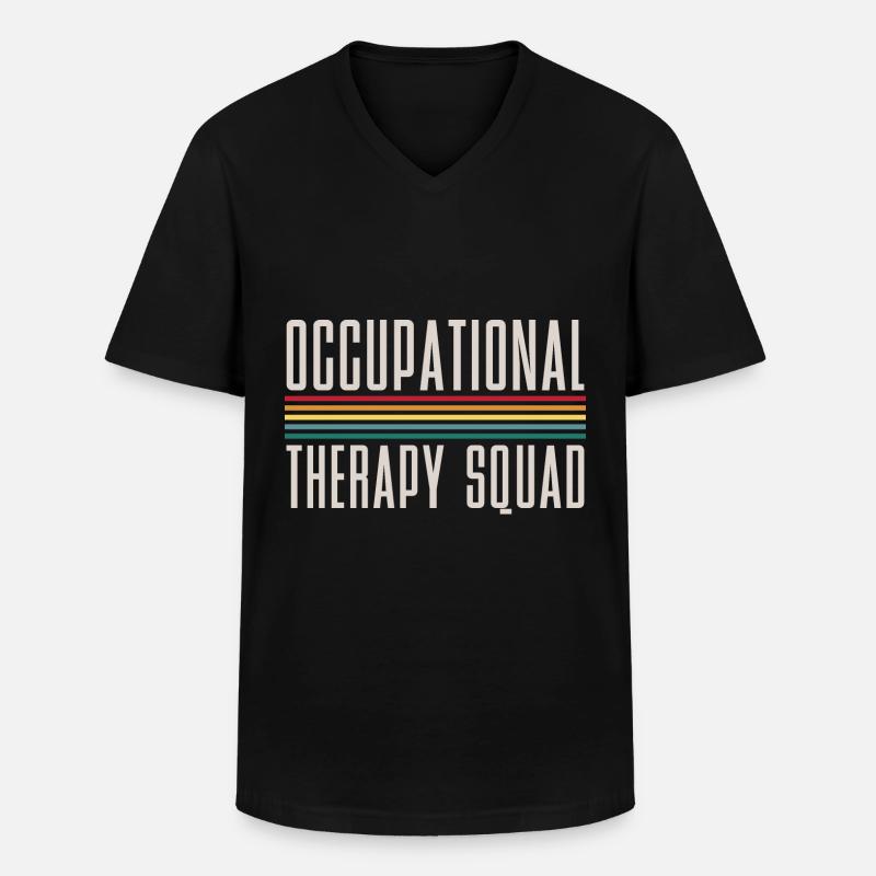 Ergotherapie Praxis Geschenk Ergotherapeut - Männer-T-Shirt mit V-Ausschnitt - Schwarz