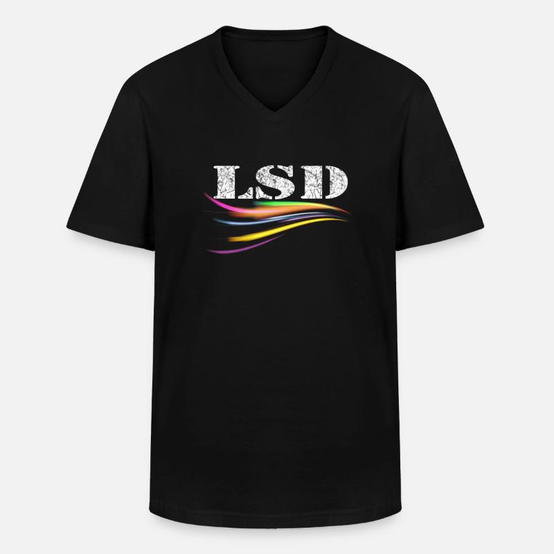 lsd - Männer-T-Shirt mit V-Ausschnitt - Schwarz