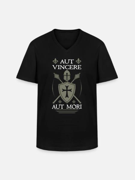 Templar - Men's V-Neck T-Shirt - black