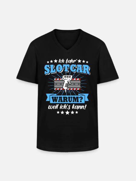 Slotcar Slotracing Slotcars conduire - T-shirt col V Homme - noir
