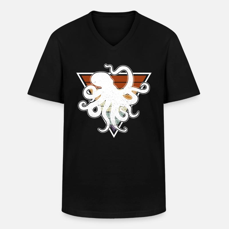 Octopus Octopus Octopus Tentacle - Men's V-Neck T-Shirt - black