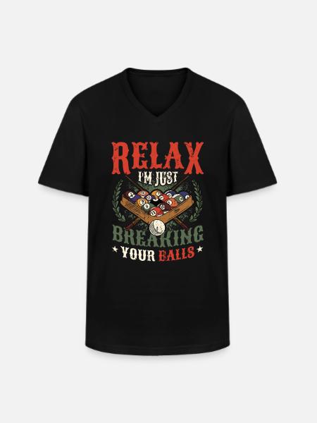 Billiards Pool Players - Men's V-Neck T-Shirt - black