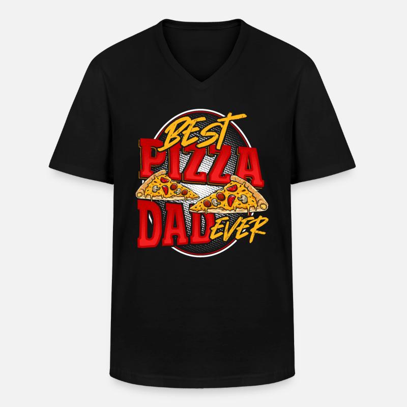Pizza Making Design für die nächste Pizza Party - Männer-T-Shirt mit V-Ausschnitt - Schwarz