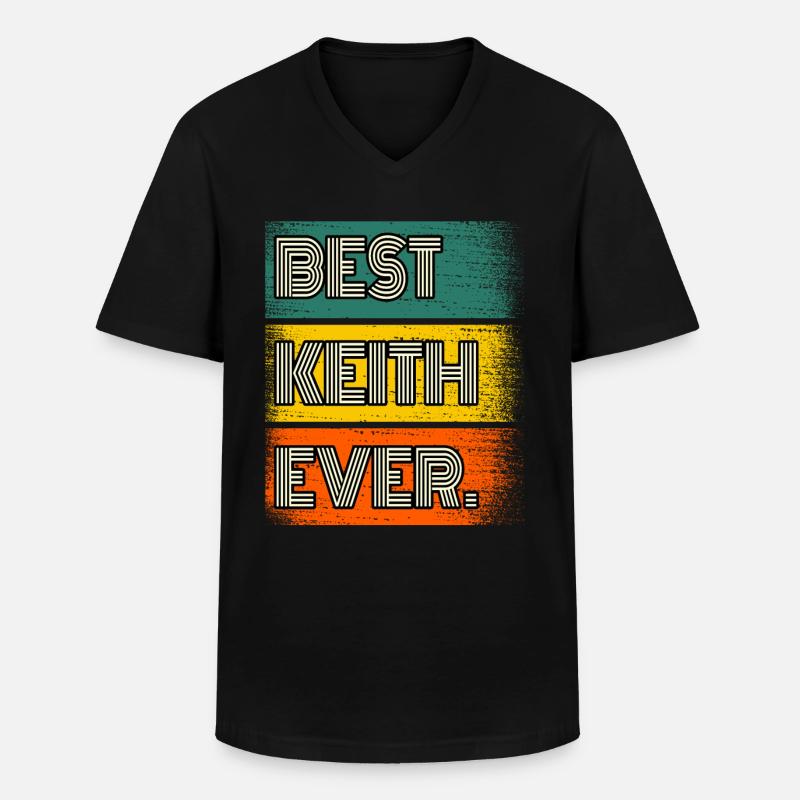 Keith Name Geschenk Spruch Lustig - Männer-T-Shirt mit V-Ausschnitt - Schwarz